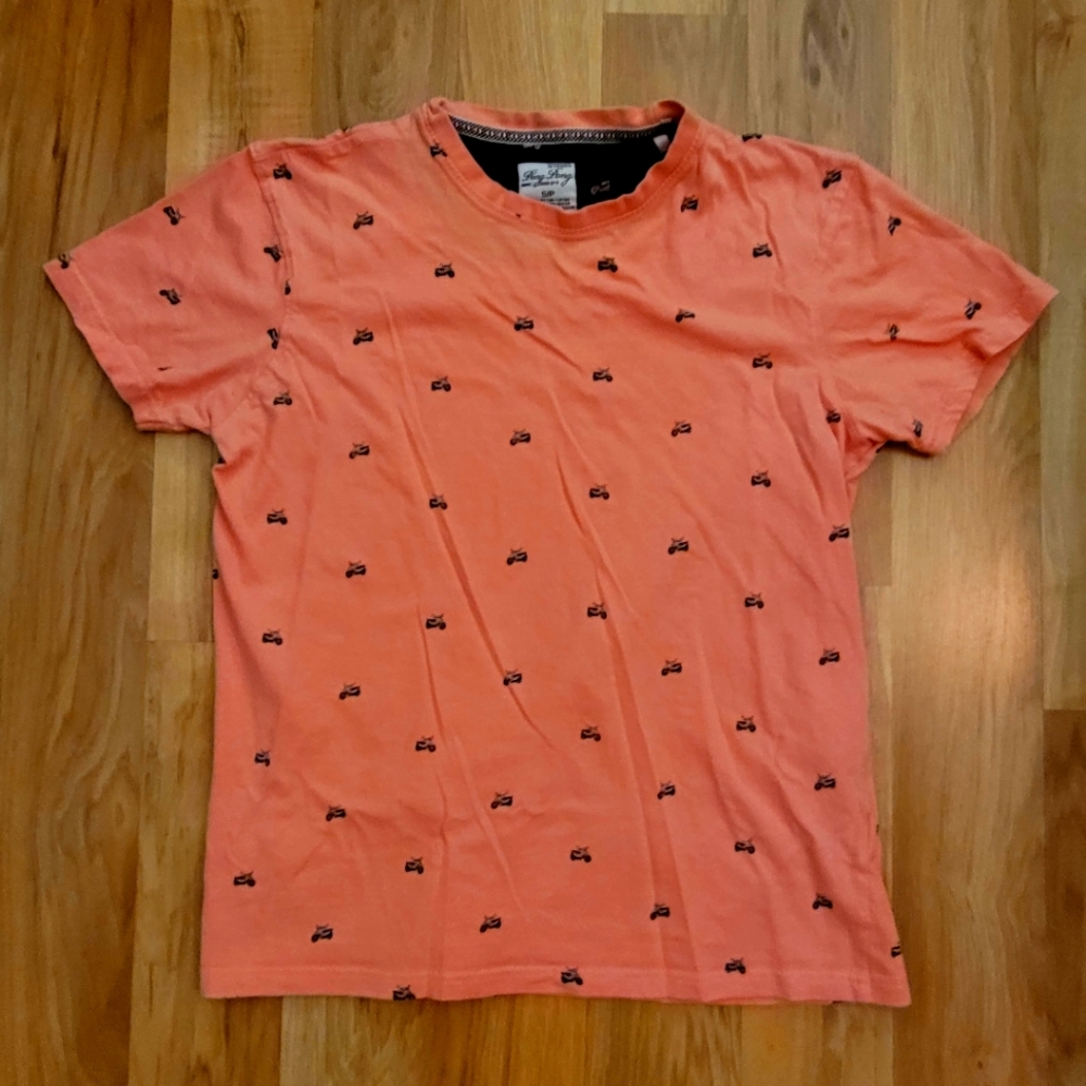 Ping Pong Pro Light Orange Motorcycle T-Shirt